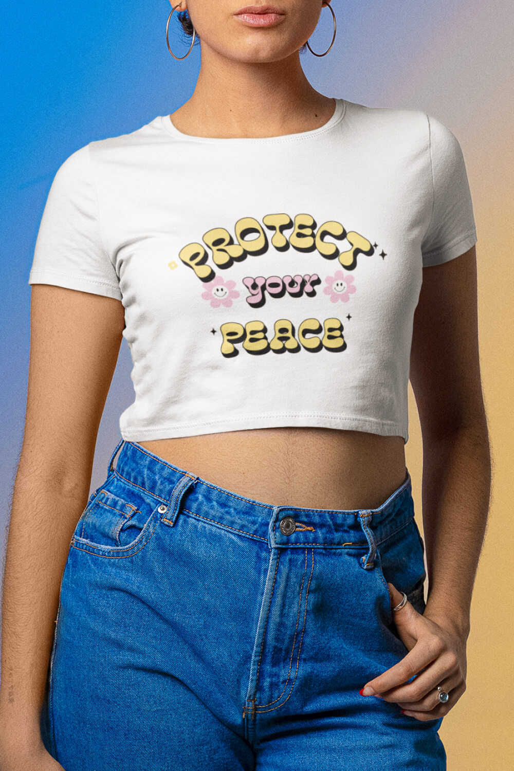 Protect Your Peace | Crop Top | Relaxed Fit