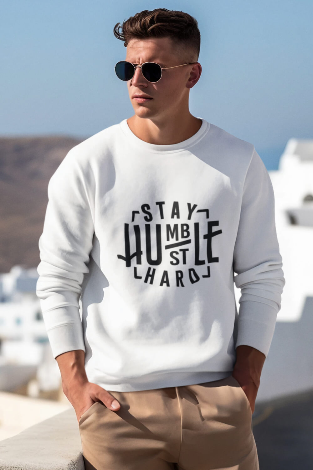Stay Humble Hustle Hard | Regular Fit | Unisex Sweatshirt