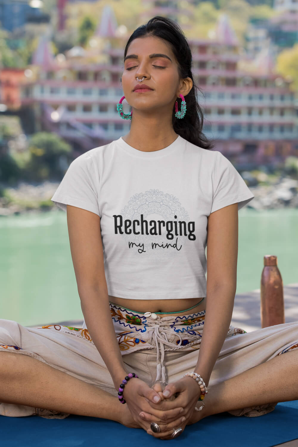 Recharging My Mind | Crop Top | Relaxed Fit
