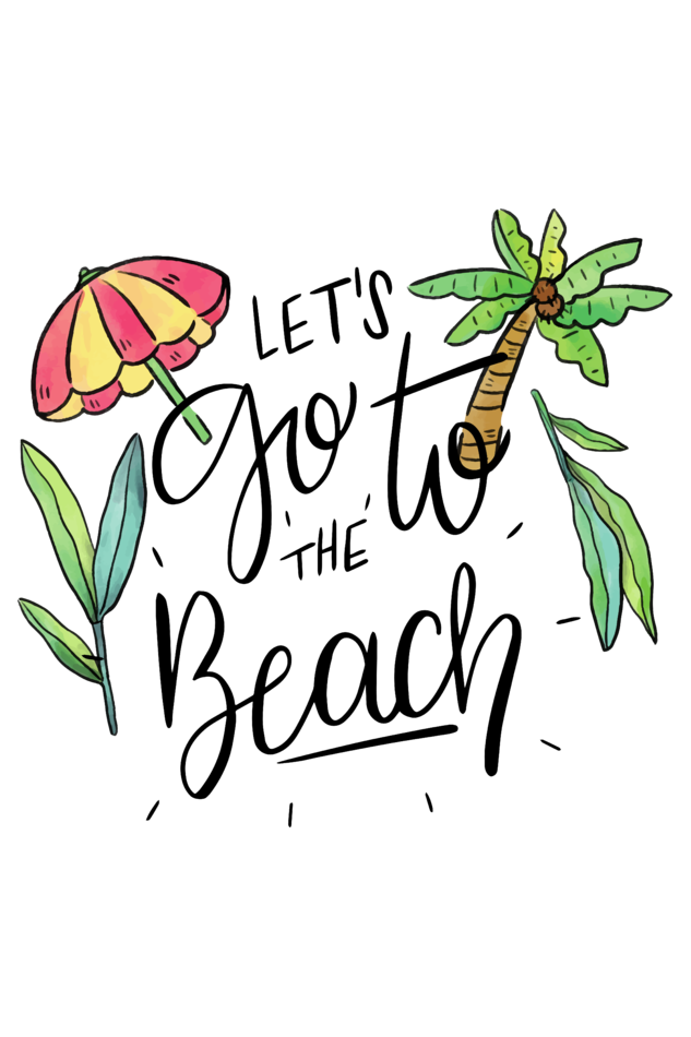 Let's Go to the Beach | Premium Women's T-Shirt