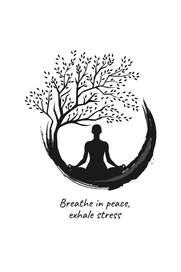 Breathe in Peace, Exhale Stress | Women's T-Shirt