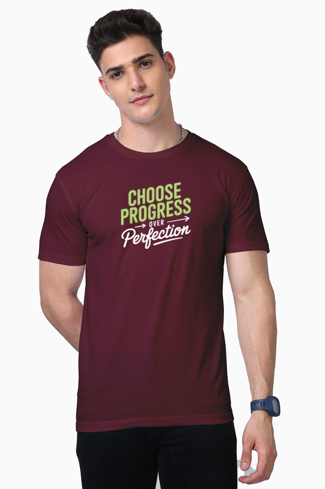 Choose Progress Over Perfection | Premium Men's T-Shirt