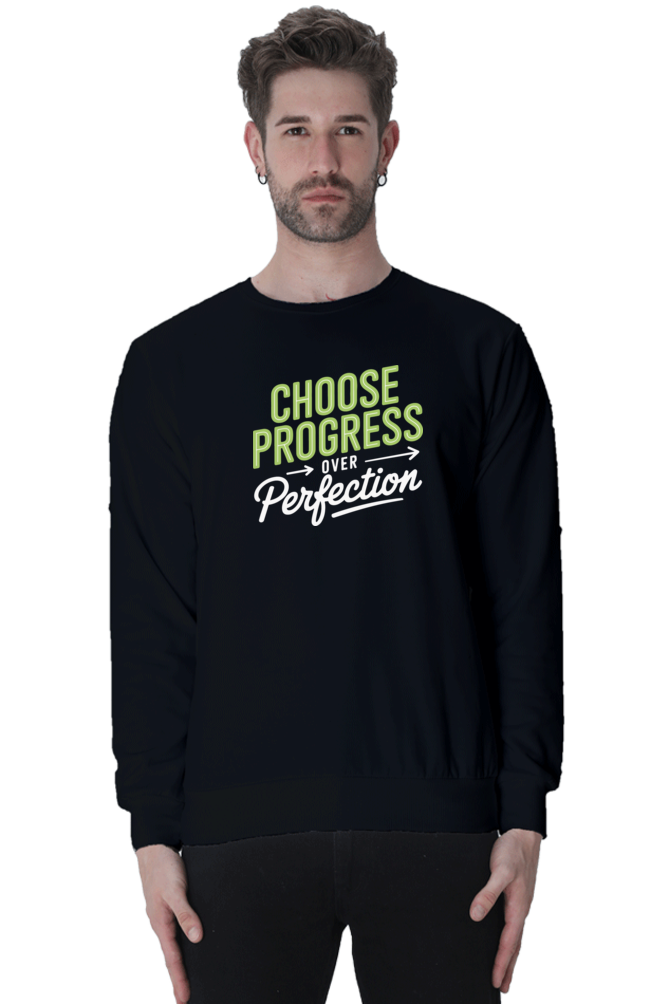 Choose Progress Over Perfection | Regular Fit | Unisex Sweatshirt