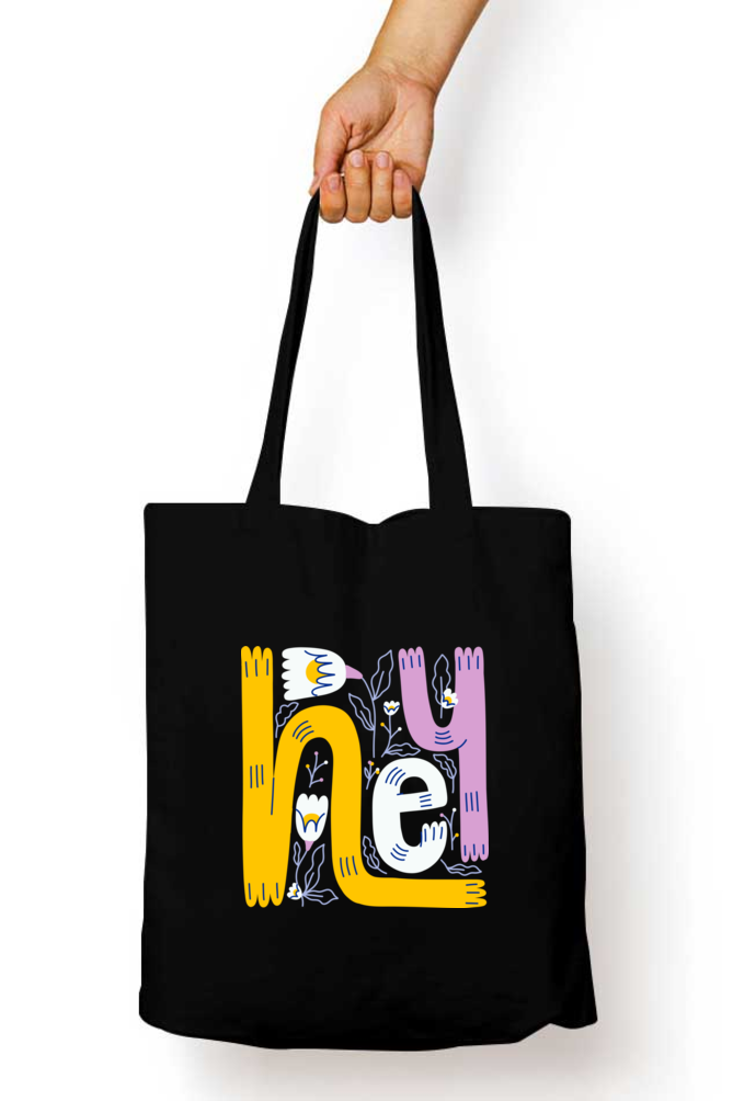 Hey Design | Zipper Tote Bag