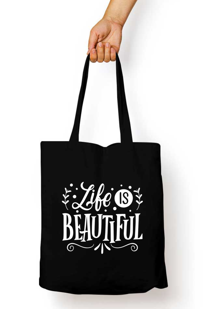 Life is Beautiful | Zipper Tote Bag