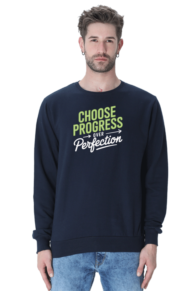 Choose Progress Over Perfection | Regular Fit | Unisex Sweatshirt