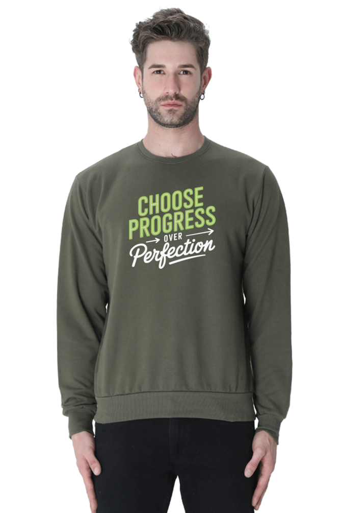 Choose Progress Over Perfection | Regular Fit | Unisex Sweatshirt