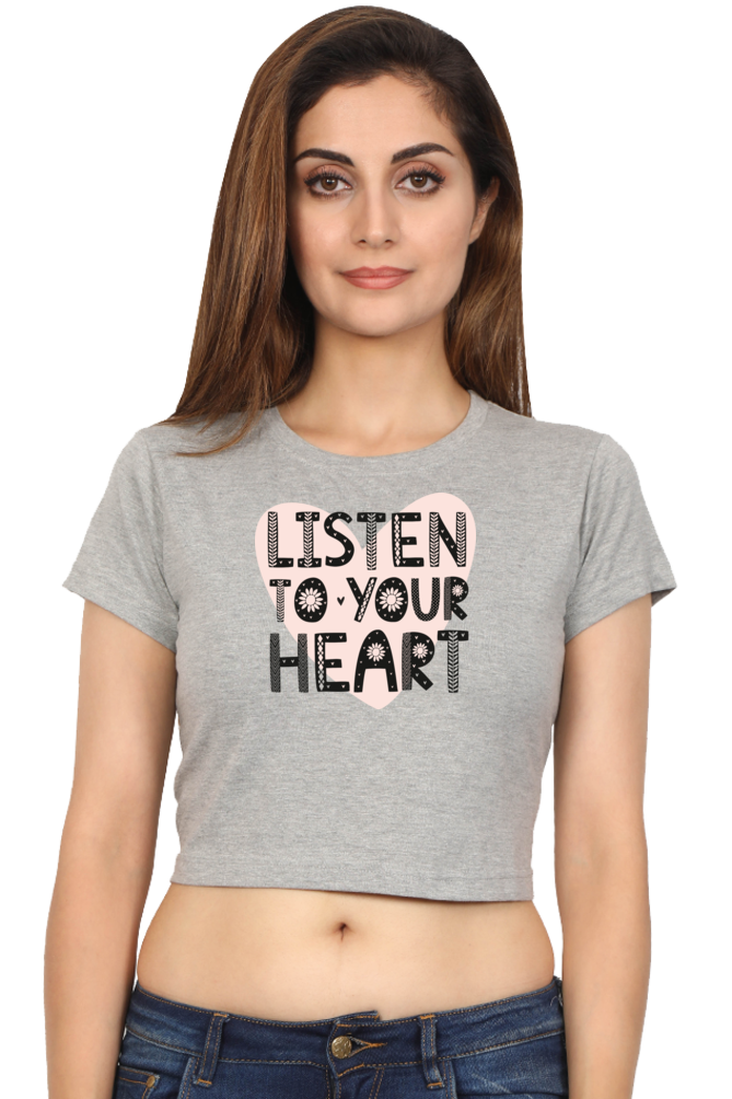 Listen to Your Heart | Crop Top | Relaxed Fit