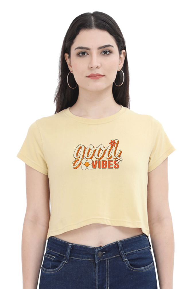 Good Vibes | Crop Top | Relaxed Fit