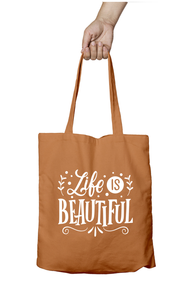 Life is Beautiful | Zipper Tote Bag