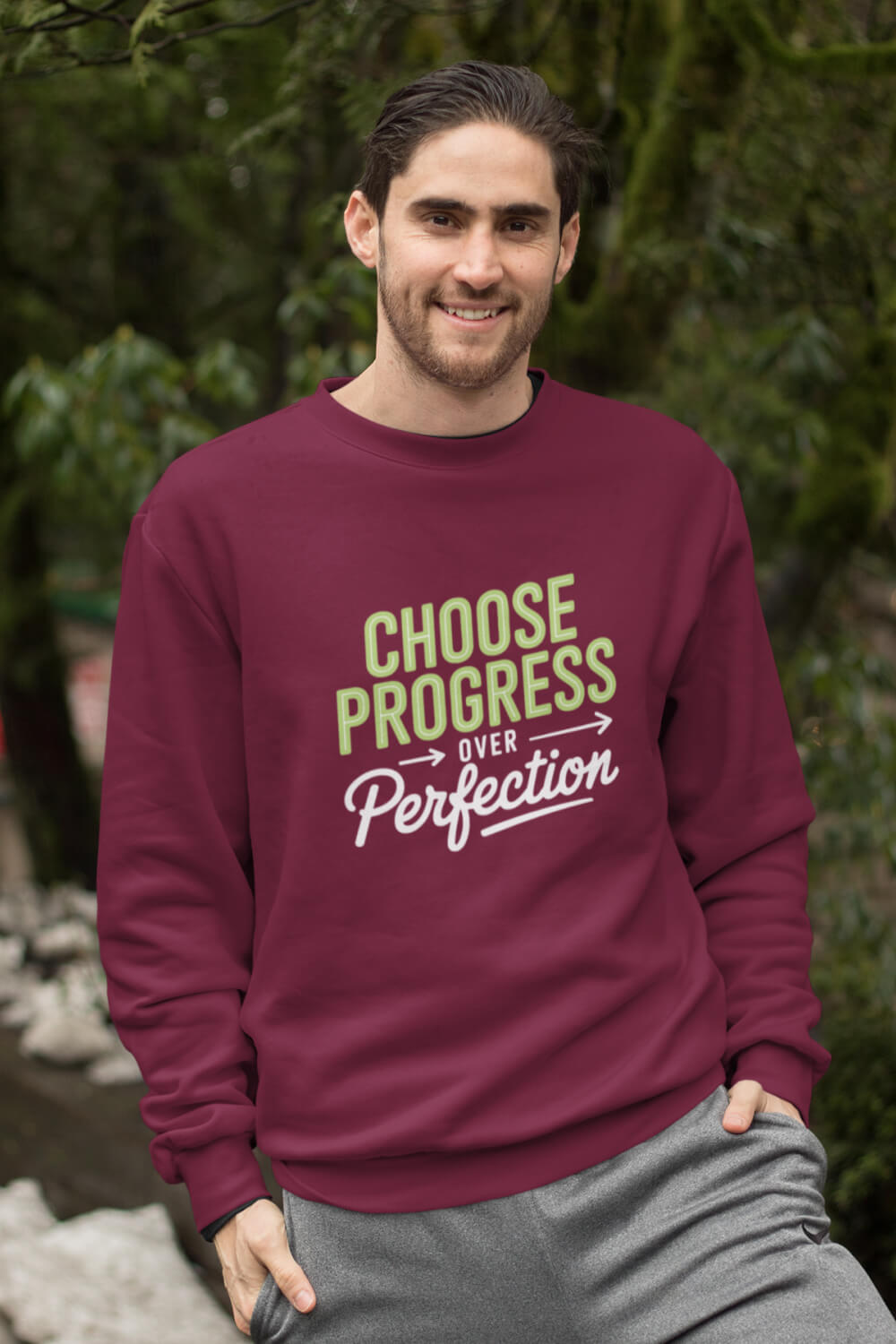 Choose Progress Over Perfection | Regular Fit | Unisex Sweatshirt