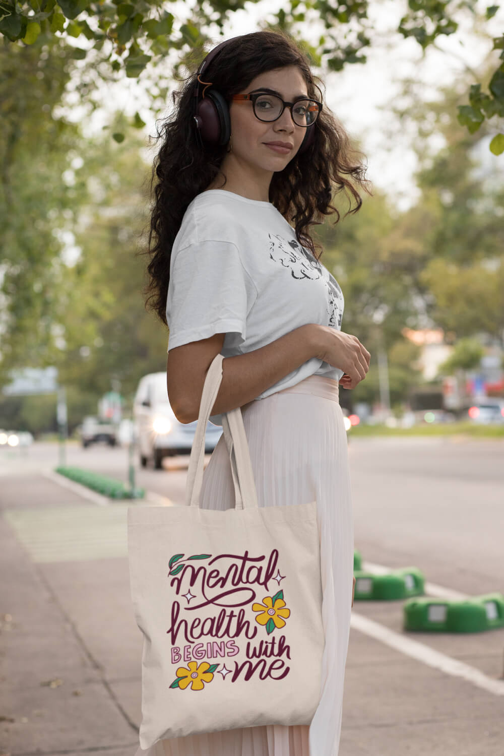 Mental Health Begins with Me | Zipper Tote Bag