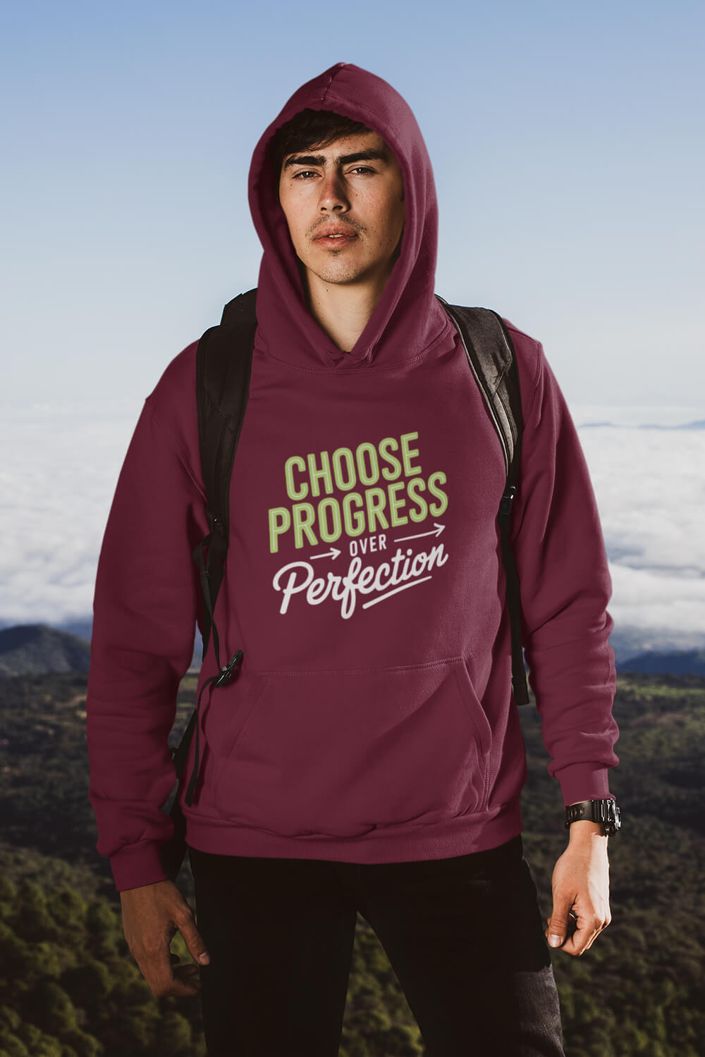 Choose Progress Over Perfection | Regular Fit | Unisex Hoodies