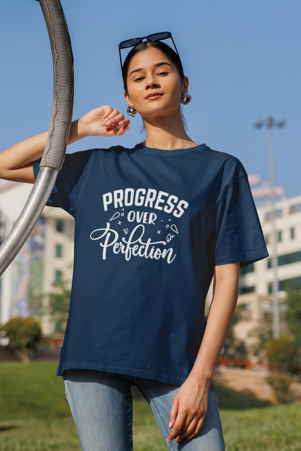 Choose Progress Over Perfection | Premium Women's T-Shirt