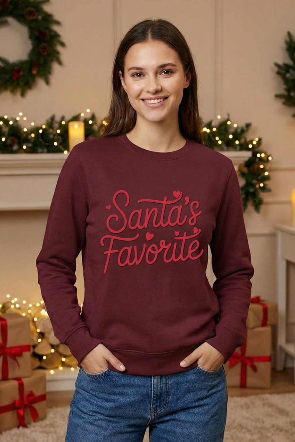 Santa’s Favourite – Unisex Christmas Sweatshirt