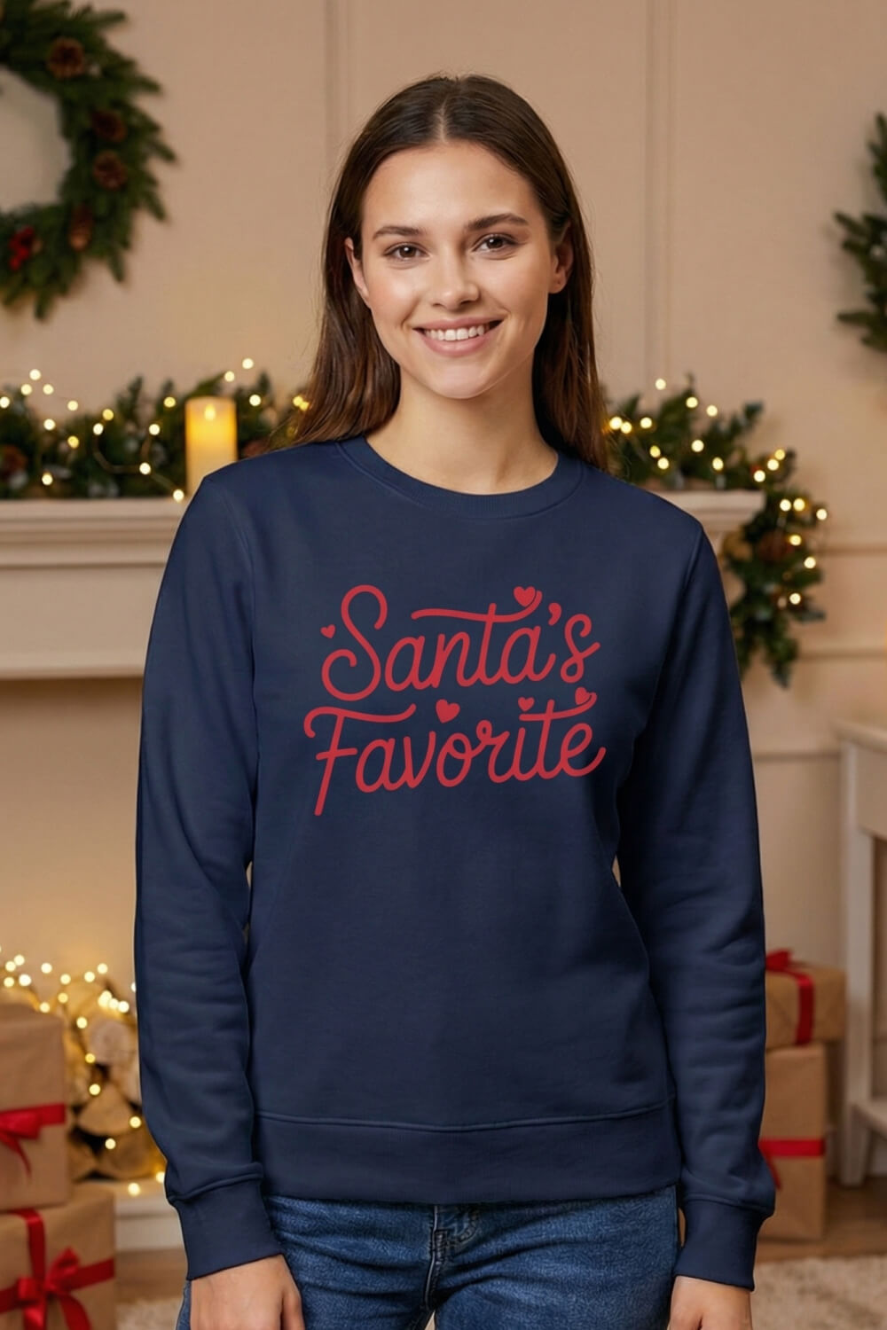 Santa’s Favourite – Unisex Christmas Sweatshirt