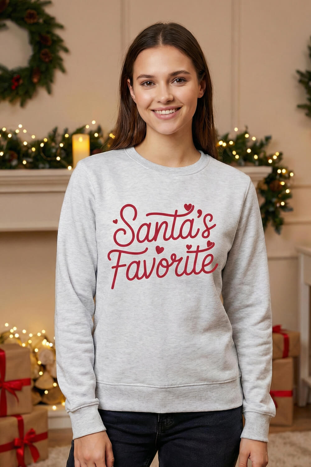 Santa’s Favourite – Unisex Christmas Sweatshirt