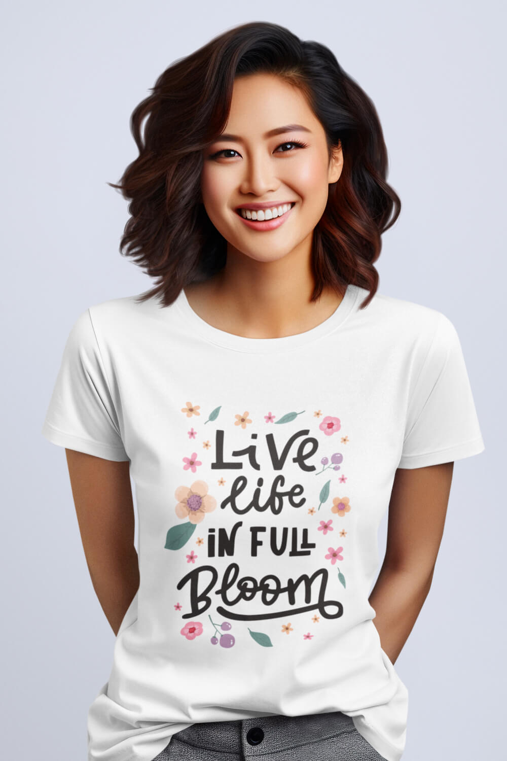 Live Life in Full Bloom | Premium Women's T-Shirt
