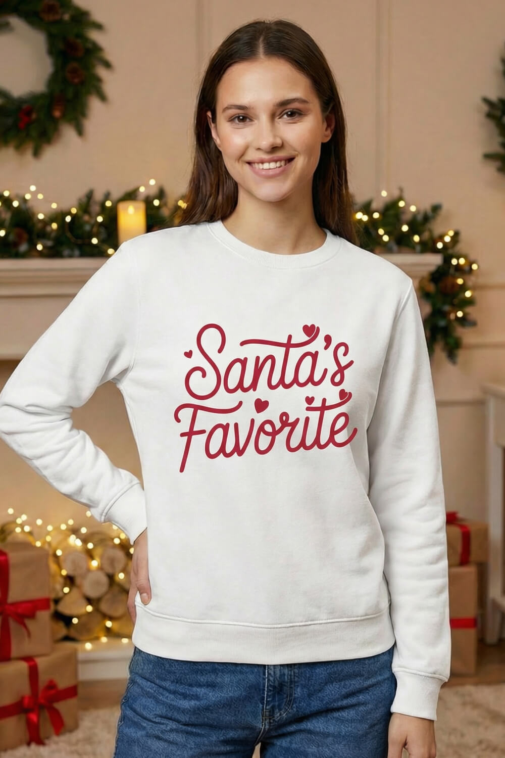 Santa’s Favourite – Unisex Christmas Sweatshirt