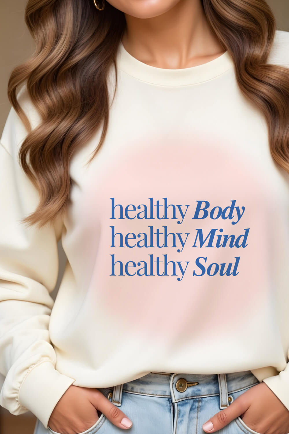 Healthy Body, Mind & Soul | Regular Fit | Unisex Sweatshirt