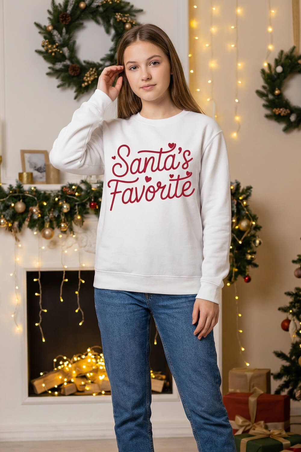 Santa’s Favourite – Unisex Christmas Sweatshirt