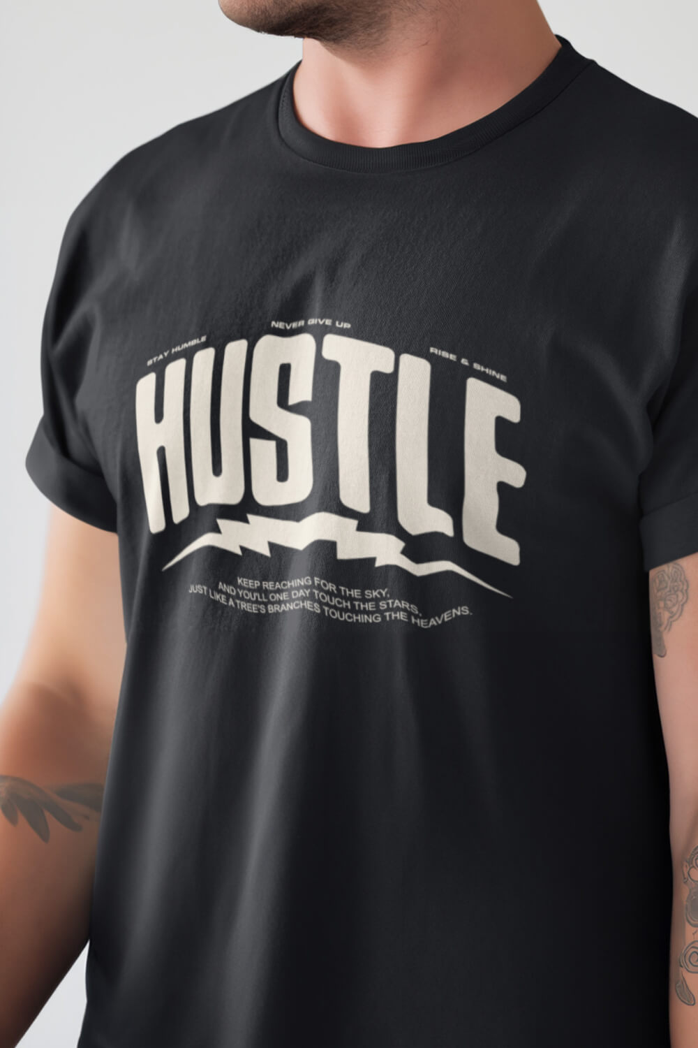 Hustle Rise and Shine | Premium Men's T-Shirt