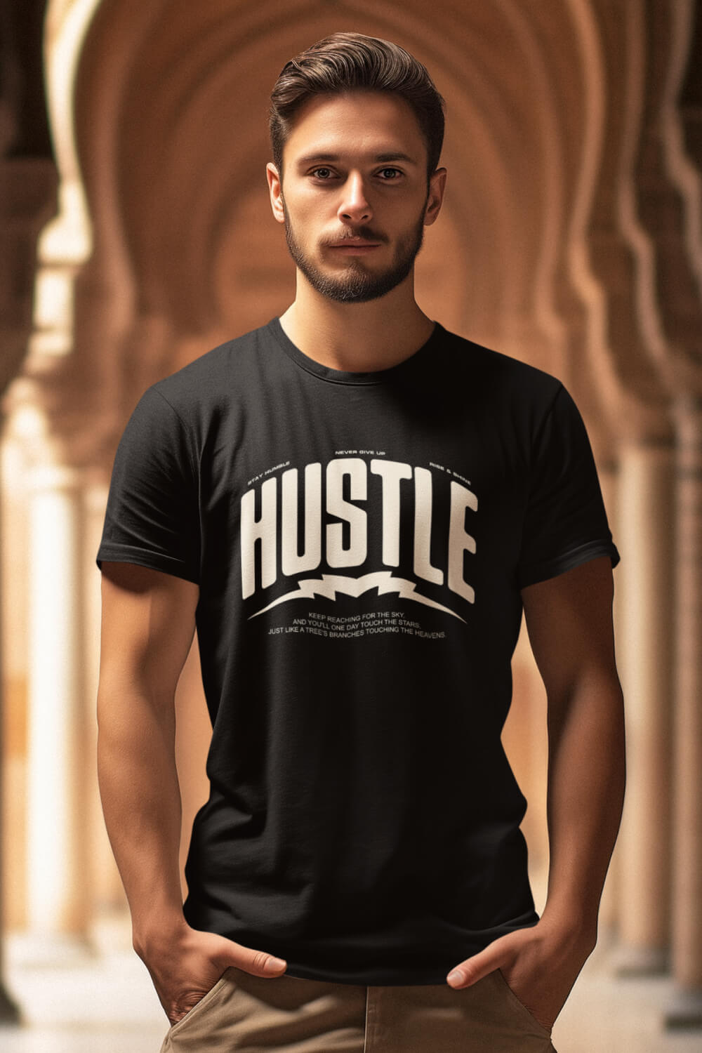 Hustle Rise and Shine | Premium Men's T-Shirt