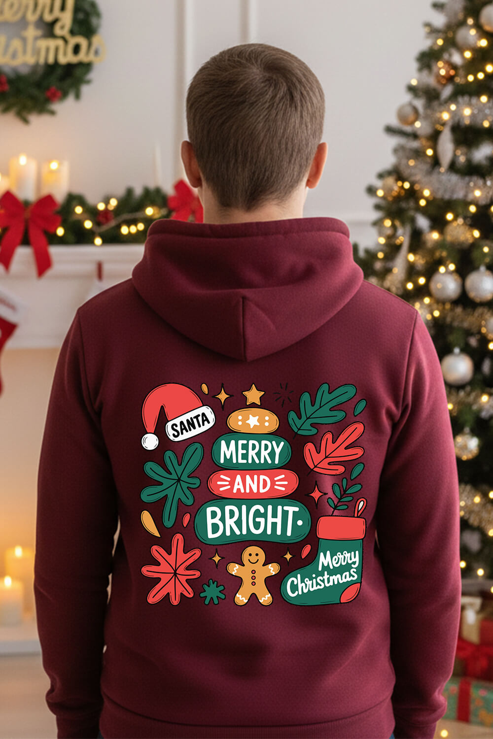 Merry & Bright Unisex Hoodie