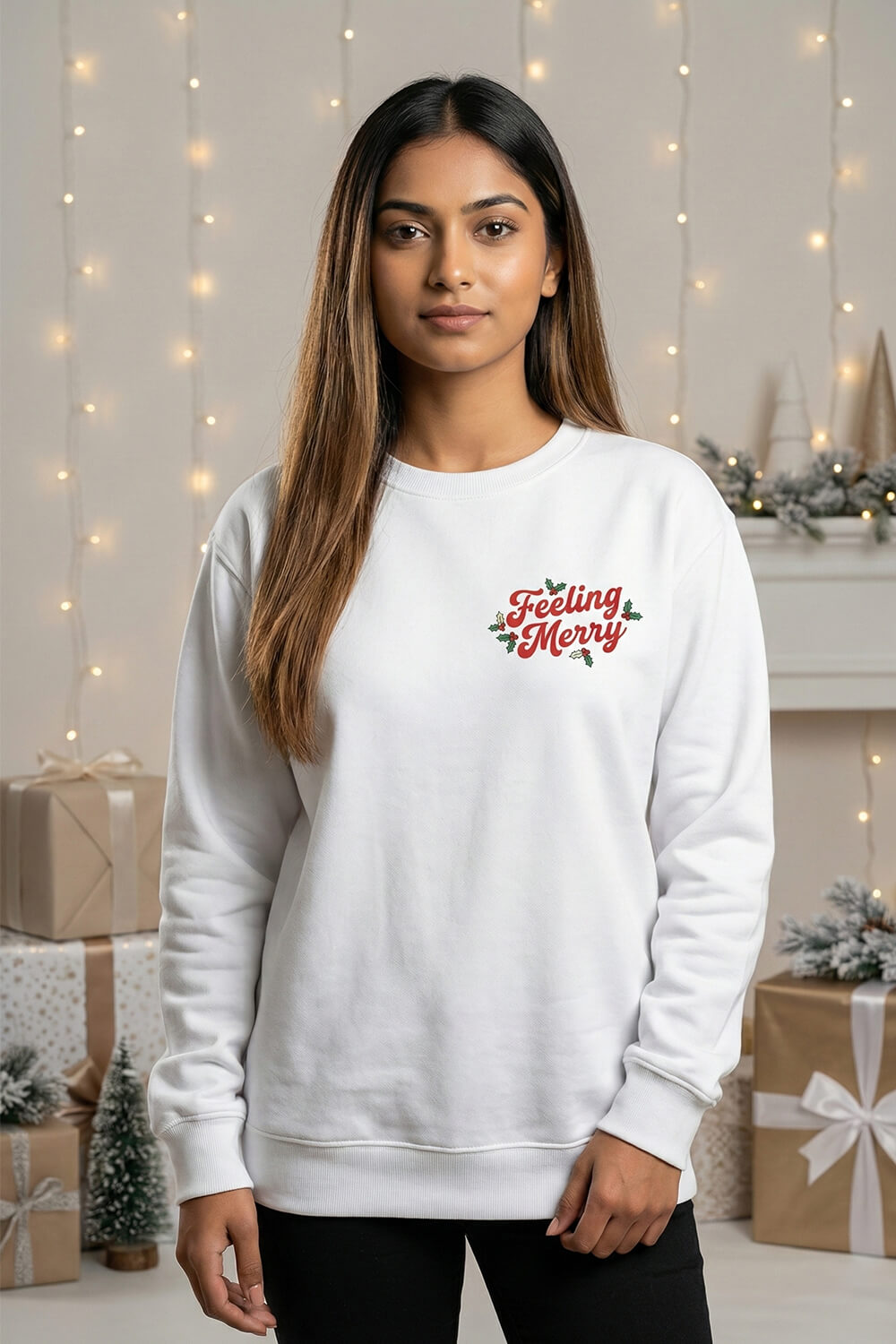 Merry & Bright Unisex Christmas Sweatshirt