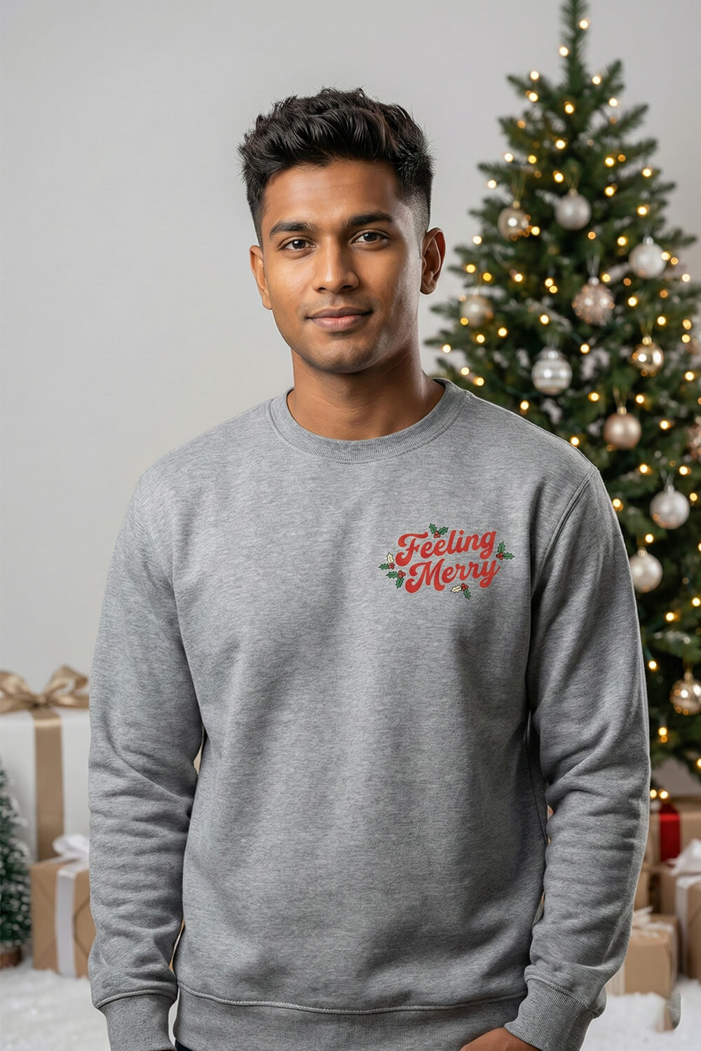 Merry & Bright Unisex Christmas Sweatshirt