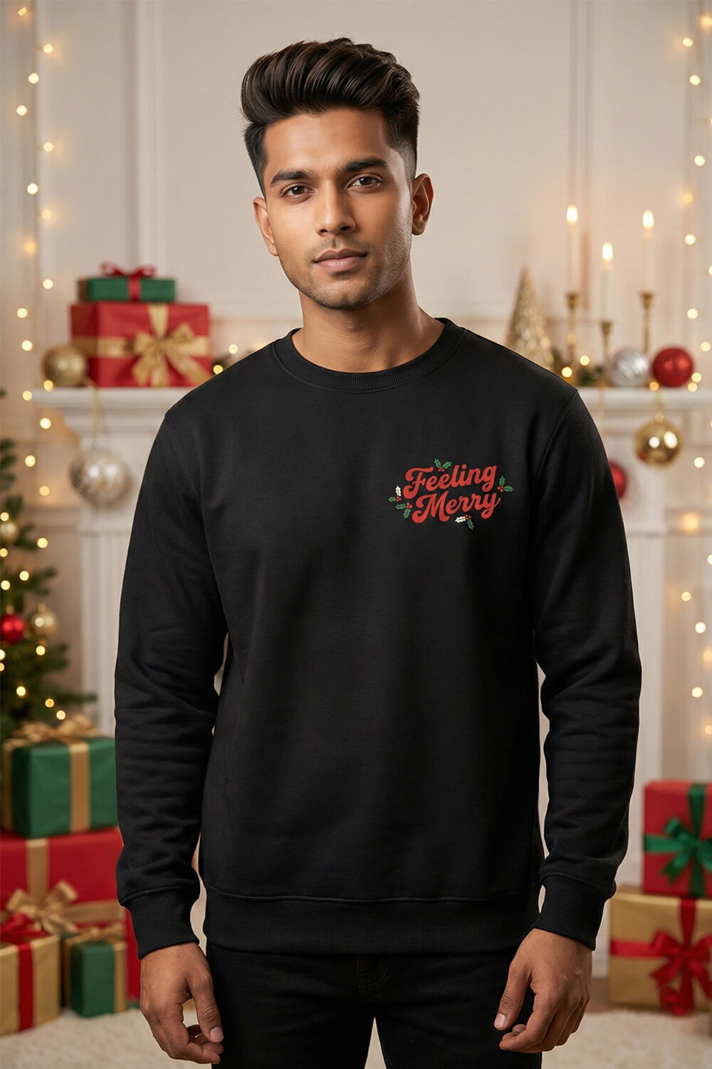 Merry & Bright Unisex Christmas Sweatshirt
