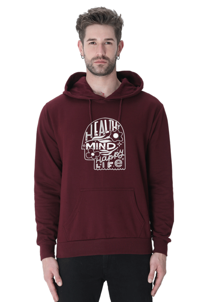 Healthy Mind, Happy Life | Regular Fit | Unisex Hoodies
