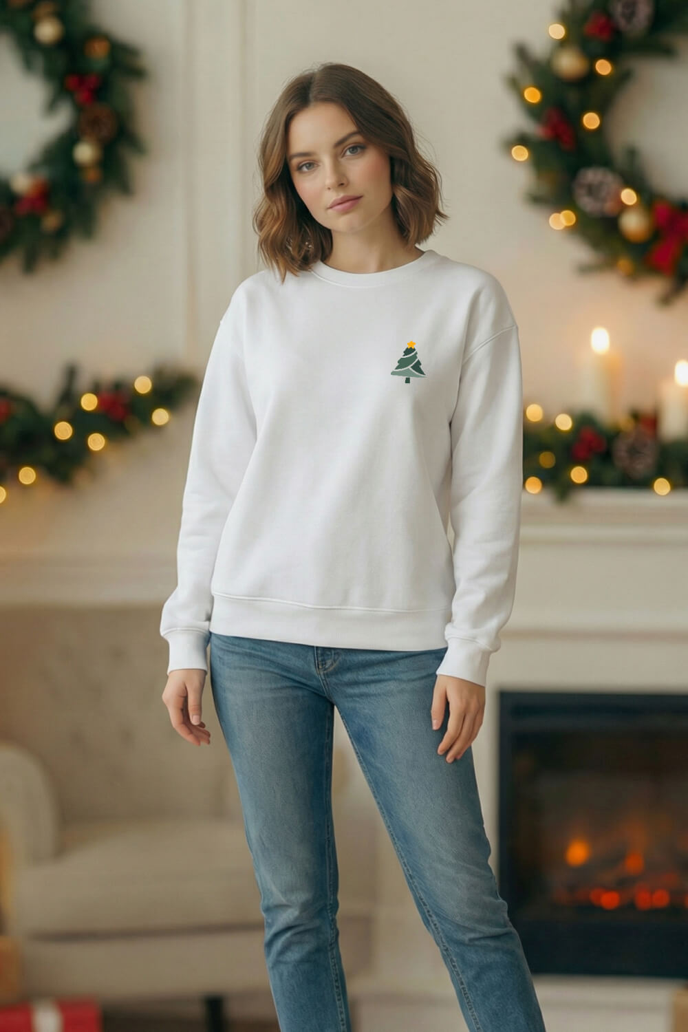 Joyful Season, Holiday Vibes – Unisex Winter Sweatshirt
