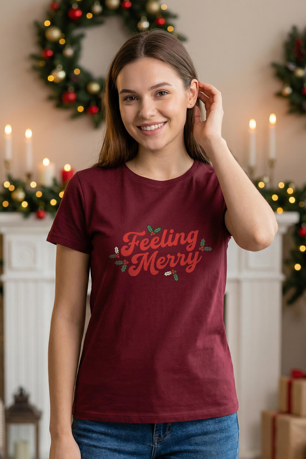 Feeling Merry – Unisex Christmas T-Shirt