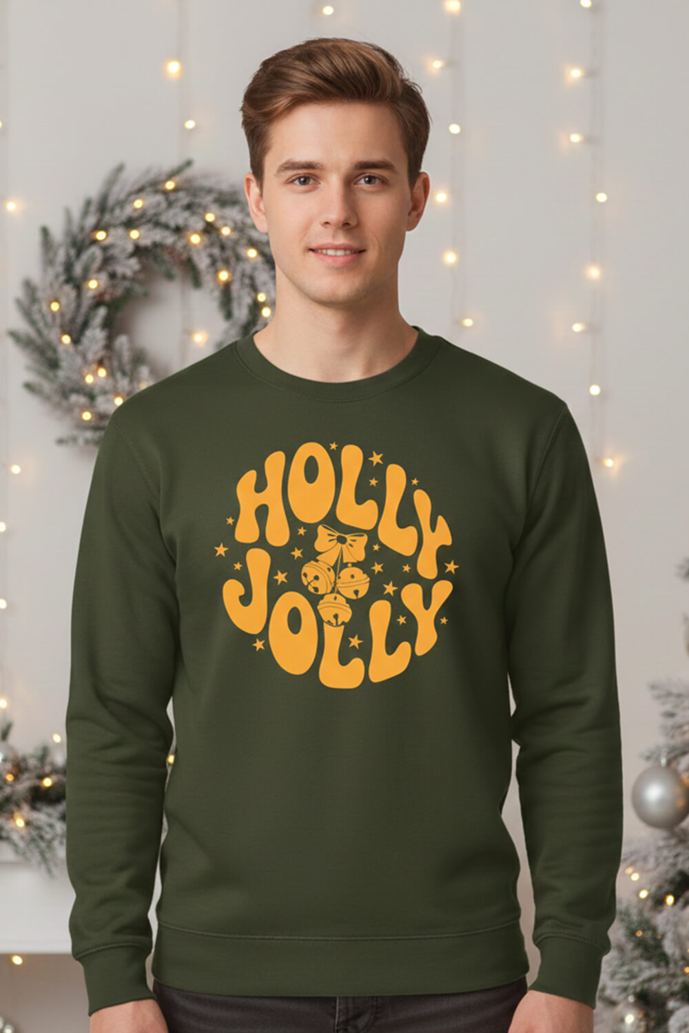 Holly Jolly Unisex Sweatshirt – Cozy Christmas Vibes
