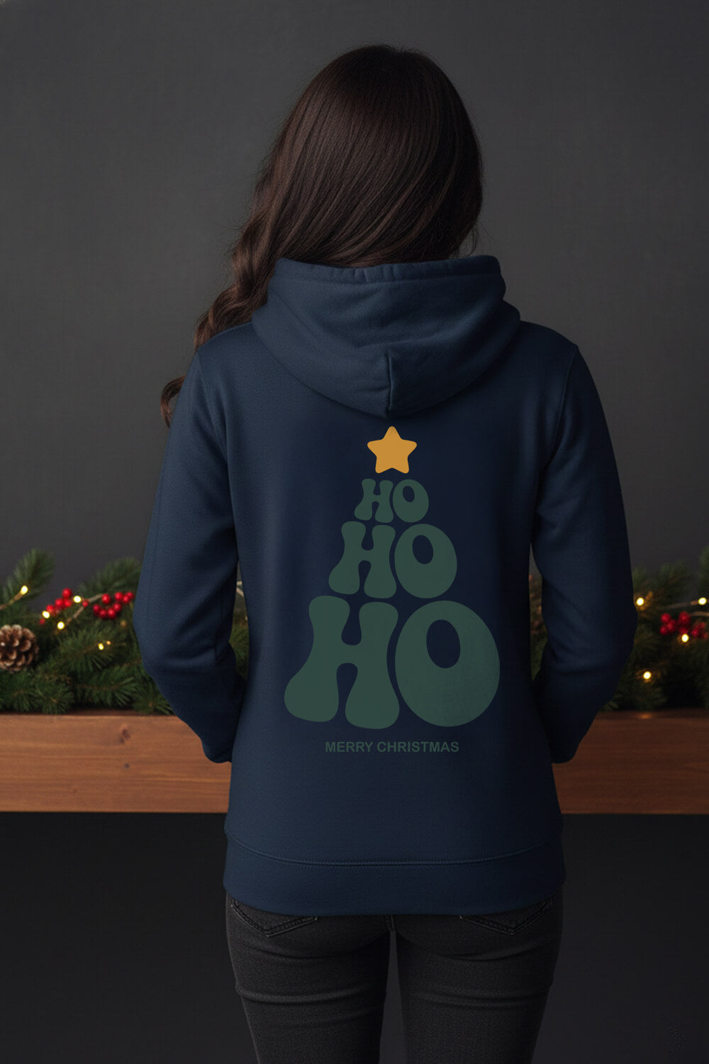 Ho Ho Ho | Holly Jolly Unisex Christmas Hoodie