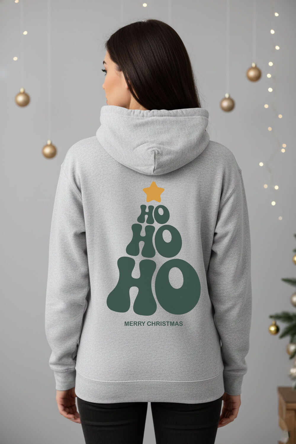 Ho Ho Ho | Holly Jolly Unisex Christmas Hoodie