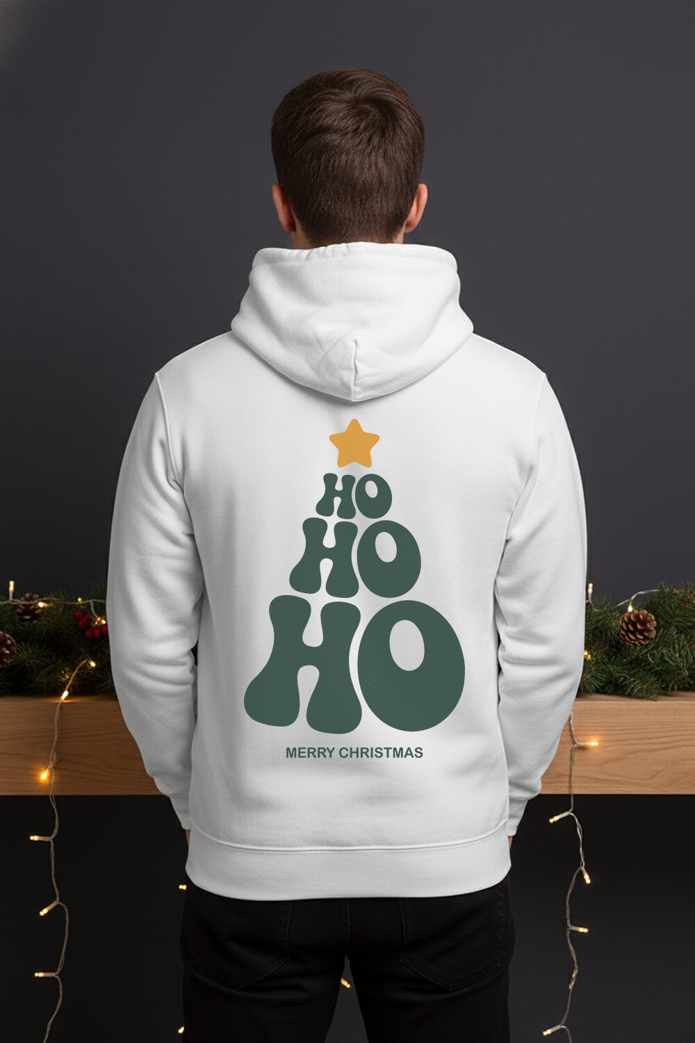 Ho Ho Ho | Holly Jolly Unisex Christmas Hoodie