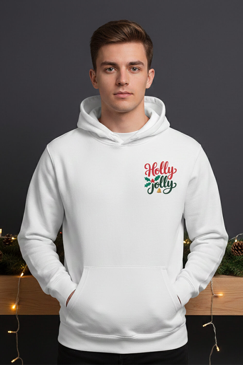 Ho Ho Ho | Holly Jolly Unisex Christmas Hoodie